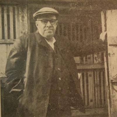 Wilf Lovatt Photo of Wilf Lovatt standing by his loft.